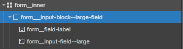 Structure of form__input-block--large-field