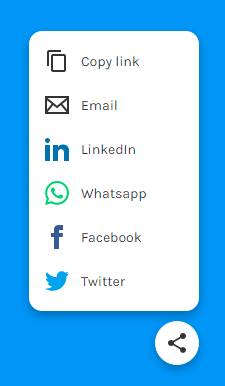 Preview of the share menu